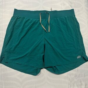 Women’s REI Co-op Swiftland Running Shorts in Teal XLarge Excellent Condition